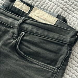 All Saints Men's Charcoal Skinny Jeans